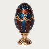 Ovetto apribile "Fabergè" 4 cm nr.411 rosso-blu