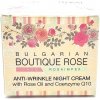 Crema notte antirughe con olio di rosa e coenzima Q10 "BULGARIAN BOUTIQUE ROSE" 45 ml Crema notte antirughe con olio di rosa e coenzima Q10 "BULGARIAN BOUTIQUE ROSE" 45 ml