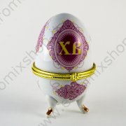Яйцо-шкатулка "Христос Воскрес" 10х6 см.