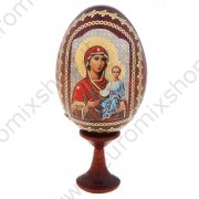 Яйцо на ножке "Божья Матерь Смоленская" 4 × 4 × 9 см.