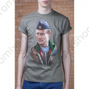 T-shirt uomo 3D "Capo comandante" taglia S (44) 100% cotone
