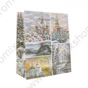 Пакет подарочный "Кремль", 26 х 10 х 32 см