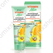 Крем хайлайтер дневной увлажняющий для лица "Витаминный коктейль" SPF 15 "Vitamin Active" 40 мл.