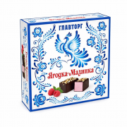 Cioccolatini "Glavdorg" con ripieno al latte, lampone e frutti di bosco (400g)