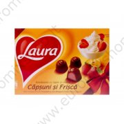 Cioccolatini "Laura" con ripieano alla fragola e panna (140g)