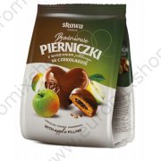 Panpepati "Pierniczki" con ripieno alla mela in glassa di cioccolato (150g)