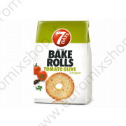 Crostini "7 Days - Bake rolls" con pomodoro e olive (80g)