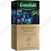 Tè nero "Greenfield - Blueberry Nights" con mirtilli (25x1,5g)