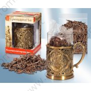 Set regalo "CENTURY cup holder" con tè nero in foglia.