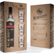 Vodka "Nemiroff" Original+3 bicchieri 40% (0,7L)