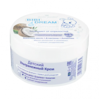 Belle Jardin Crema universale per bambini Olio di cocco + D-pantenolo + Allantoina, 200 ml *