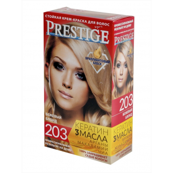 Crema-tinta resistente per capelli 203 Beige blonde "Vip's Prestige"