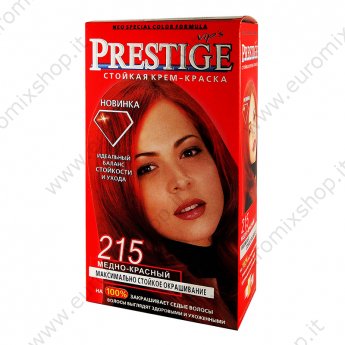 Crema-tinta resistente per capelli 215 Rosso rame "Vip's Prestige"
