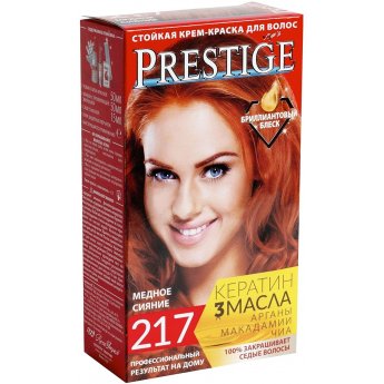 Crema-tinta resistente per capelli 217 Luce rame "Vip's Prestige"