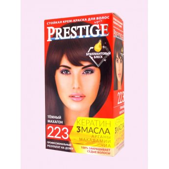 Crema-tinta resistente per capelli 223 Mogano scuro "Vip's Prestige"