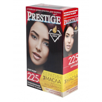 Crema-tinta resistente per capelli 225 Borgogna "Vip's Prestige"