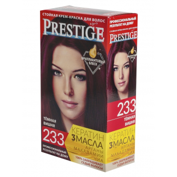 Crema-tinta resistente per capelli 233 Bruno amarena "Vip's Prestige"