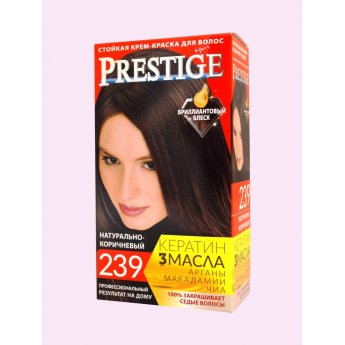 Crema-tinta resistente per capelli 239 Marrone naturale "Vip's Prestige"