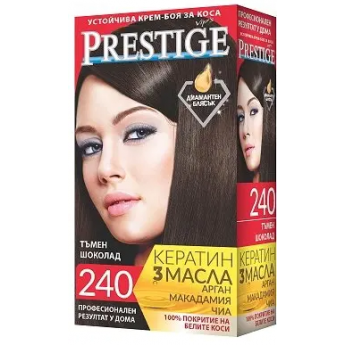 Crema-tinta resistente per capelli 240 Cioccolato fondente "Vip's Prestige"