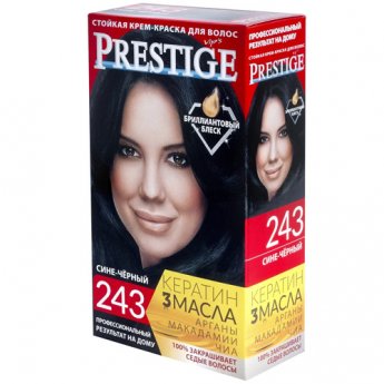 Crema-tinta resistente per capelli 243 Nero blu "Vip's Prestige"