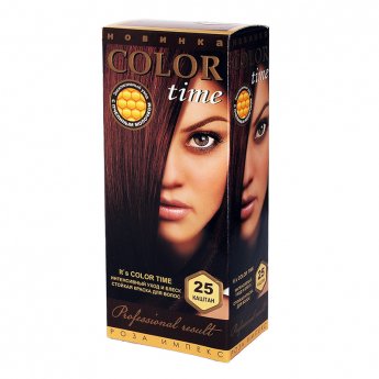 Tinta per capelli nr.25 Castagno "Color Time" Pappa Reale e Vitamina C