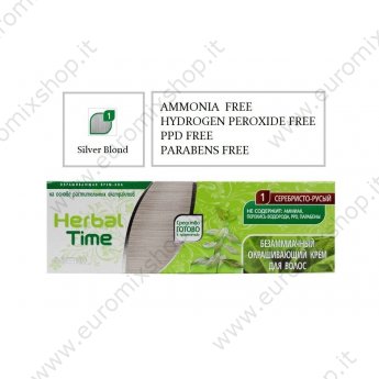 Crema-Henna colorante nr.1 Biondo-Argentato 'Herbal Time'