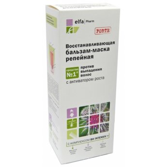 Maschera per capelli nutriente alla bardana "Elfa Pharm" 200 ml
