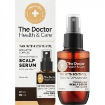 Siero per capelli The Doctor Health & Care Tar con Ittiolo + Complesso Sebo-Stop Anti-lupi 89 ml