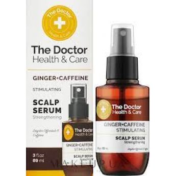 Siero "Il dottore" stimolante per capelli con zenzero e caffeina, 89 ml.