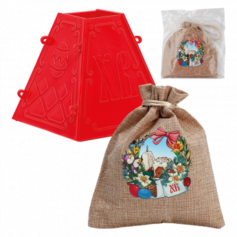 Stampo per dolce pasquale di ricotta (altezza 11,5 cm) per 0,700-1 kg