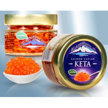 Uova di salmone keta "Alaskawild" (100g)