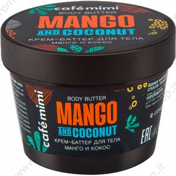Crema Corpo al Burro Cafemimi Mango & Cocco 110 ml