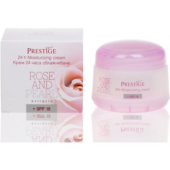 Crema per viso idratante 24h  "Vip's Prestige - Rose&Pearl" 50ml