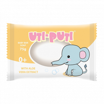 Sapone per bambini "Uti-Puti" Elefante con estratto di aloe vera (75 g)