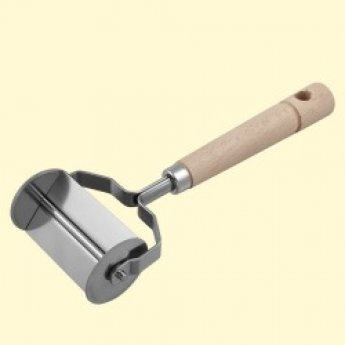 coltello per tagliare la pasta per Manti (in acciaio inox + manico in legno 7h19 cm)