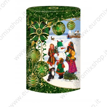 Чай в подарочной жестяной упаковке "Радости зимы" 16*10*6 см 50 гр