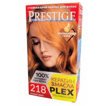 Crema-tinta resistente per capelli 218 Oro di fuoco "Vip's Prestige PLEX TECHNOLOGY" Crema-tinta resistente per capelli 218 Oro di fuoco "Vip's Prestige PLEX TECHNOLOGY"