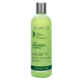 Shampoo per capelli rigenerante con argan e 5 oli "Spa Master" 330ml Shampoo per capelli rigenerante con argan e 5 oli "Spa Master" 330ml