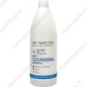 Shampoo di pulizia profonda con mentolo, limone e alghe, capelli grassi  "Spa Master" 970 ml