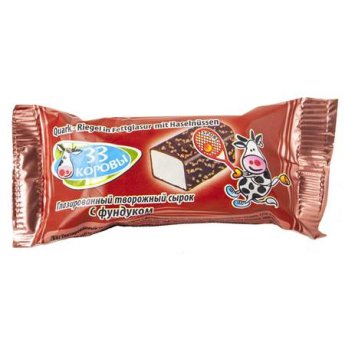 Formaggino di ricotta glassato "33 mucche" con noccioline (40g)