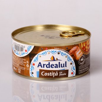 Fagioli con costine di maiale affumicate "Ardealul" (300g)