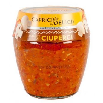 Zacusca cu ciuperci "Capricii si delicii" (550g) Zacusca cu ciuperci "Capricii si delicii" (550g)