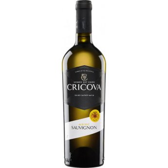 Vino bianco secco "Cricova" "Sauvignon" 12.5% 0,75l Vino bianco secco "Cricova" "Sauvignon" 12.5% 0,75l
