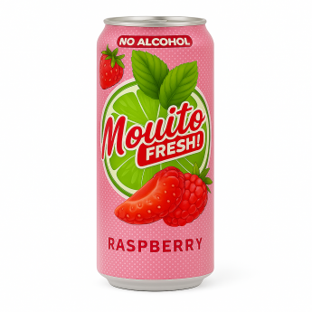 Bevanda "Latino Mojito" al gusto di lampone (0,45 l)