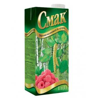 Сок "Смак" березовый с малиной (1л)