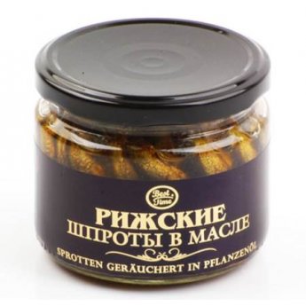 Spratti "Best Time" di riga affumicati,  in olio (250 g)