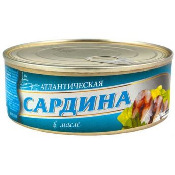 Сардина "SibFisch" атлантическая в масле (200г)