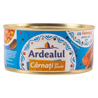 Фасоль "Ardealul" с копчеными колбасками (300g)