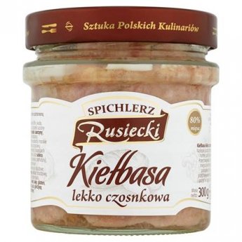 Salsiccia di maiale "Rusiecki" all'aglio (300 g)