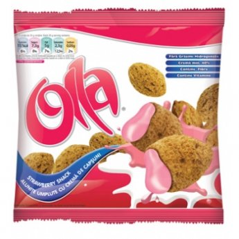 Cereali con ripiemo alla fragola "Olla" (100g)